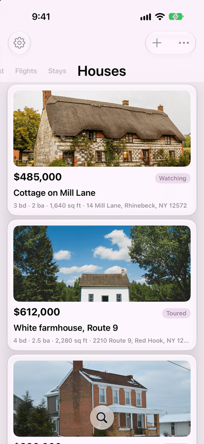 The keep the house hunt in one place example in Kyle
